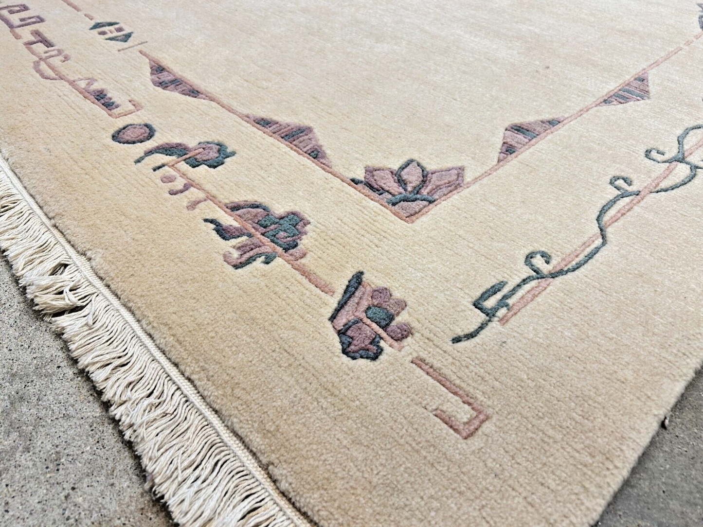 6'7"x9'10" Hand-Knotted 100% Wool Pile Indo-Nepali Carpet - Area Rug