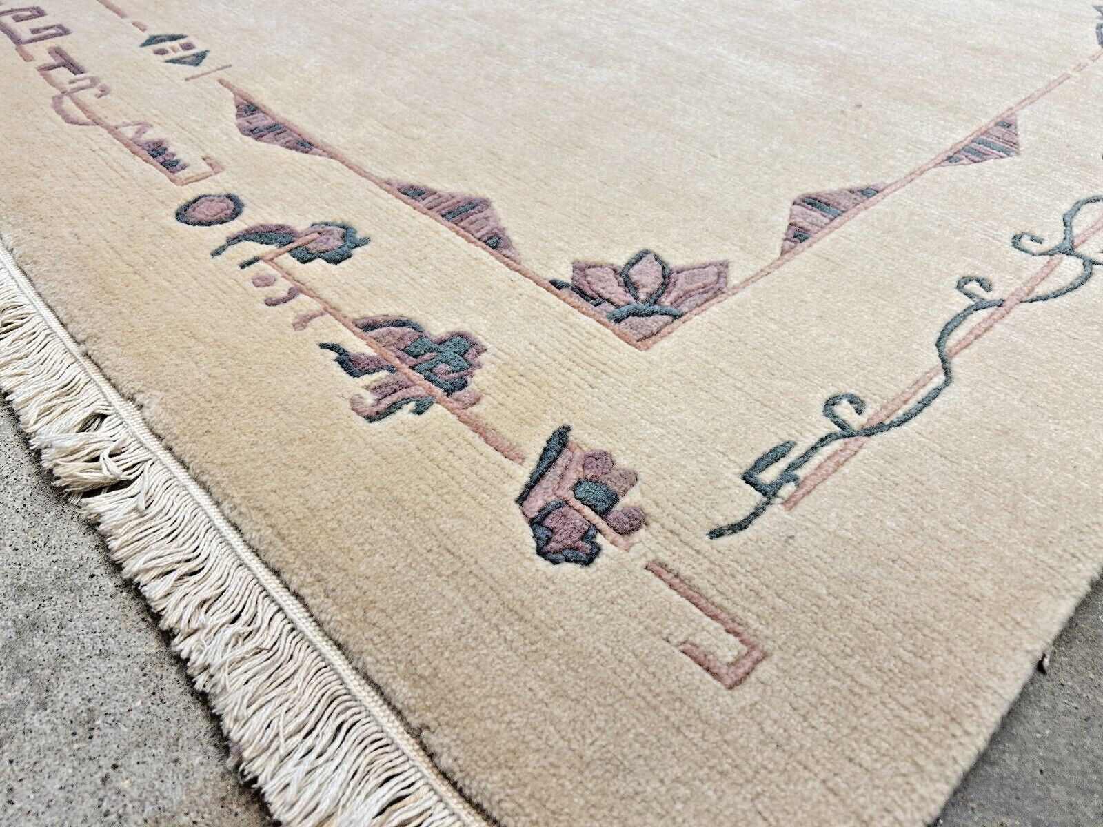 6'7"x9'10" Hand-Knotted 100% Wool Pile Indo-Nepali Carpet - Area Rug