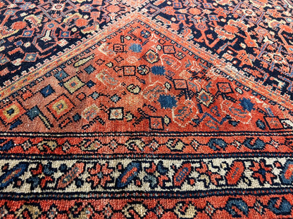 3'8" x 9'11" Hand-Knotted 100% Wool Pile - Malayere Runner