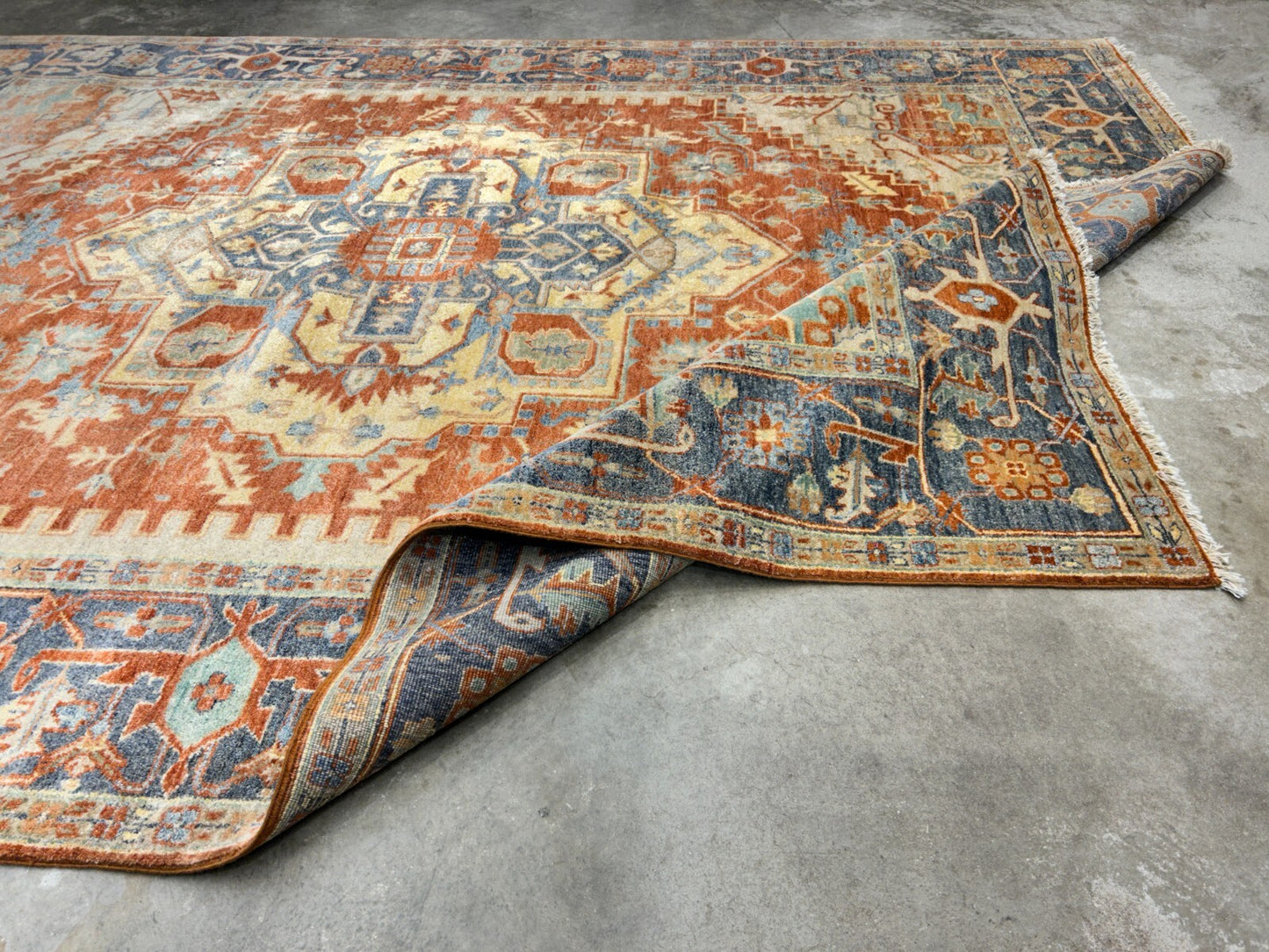 8'10" x 11'8" Hand-Knotted 100% Wool Carpet - Herize Design Area Rug