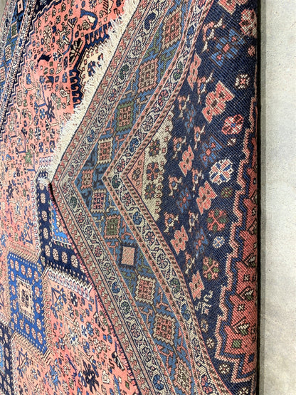 5'2'' x 8' Hand-Knotted 100% Wool Pile Yalameh Area Rug - Carpet