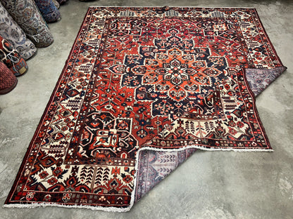 10'3"x12'2" Hand-Knotted 100% Wool Pile Bakhtiarie Rug