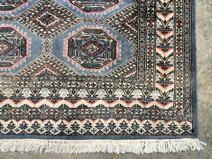5'3"x7'7" Antique Hand-Knotted Wool Oriental Rug - Area Carpet