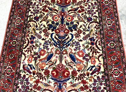 2'9"x4'6'' Hand-Knotted 100% Wool Pile Bidjare Area Rug - Area Carpet