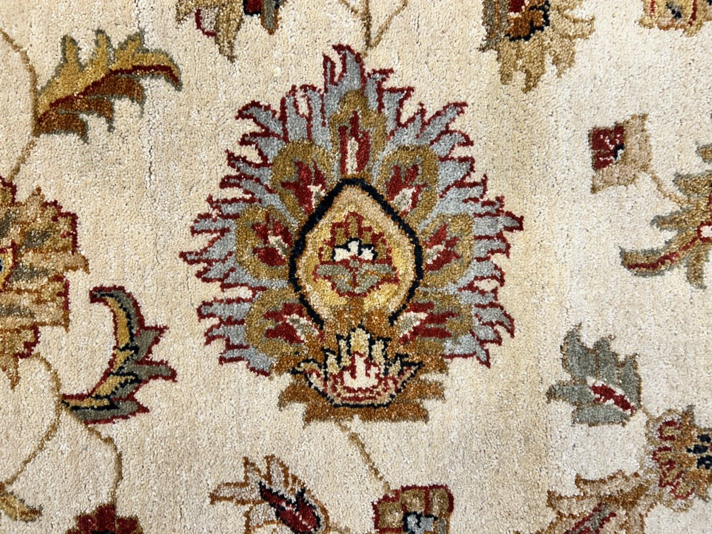 9'x12' Hand-Knotted 100% Wool Pile Kashane Design Carpet - Area Rug