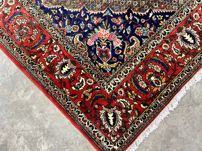 6'6"x10'0" Hand-Knotted 100% Wool Pile Bakhtiarie Carpet - Area Rug