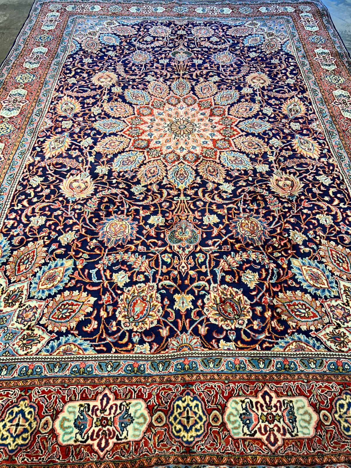 8'8"x12'6" Hand-Knotted 100% Wool Pile Kashmare Rug