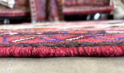 3'4"x4'9" Hand-Knotted 100% Wool Pile Hamadane Rug