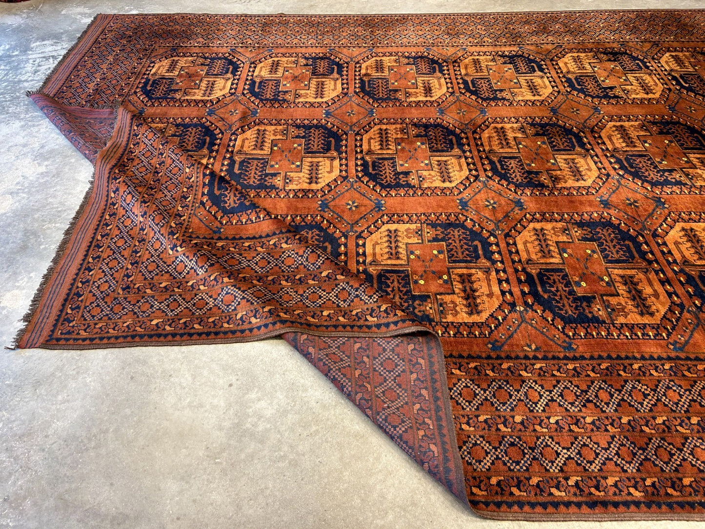 8'8"x12'1" Hand-Knotted 100%  Wool Pile Bokhara Rug
