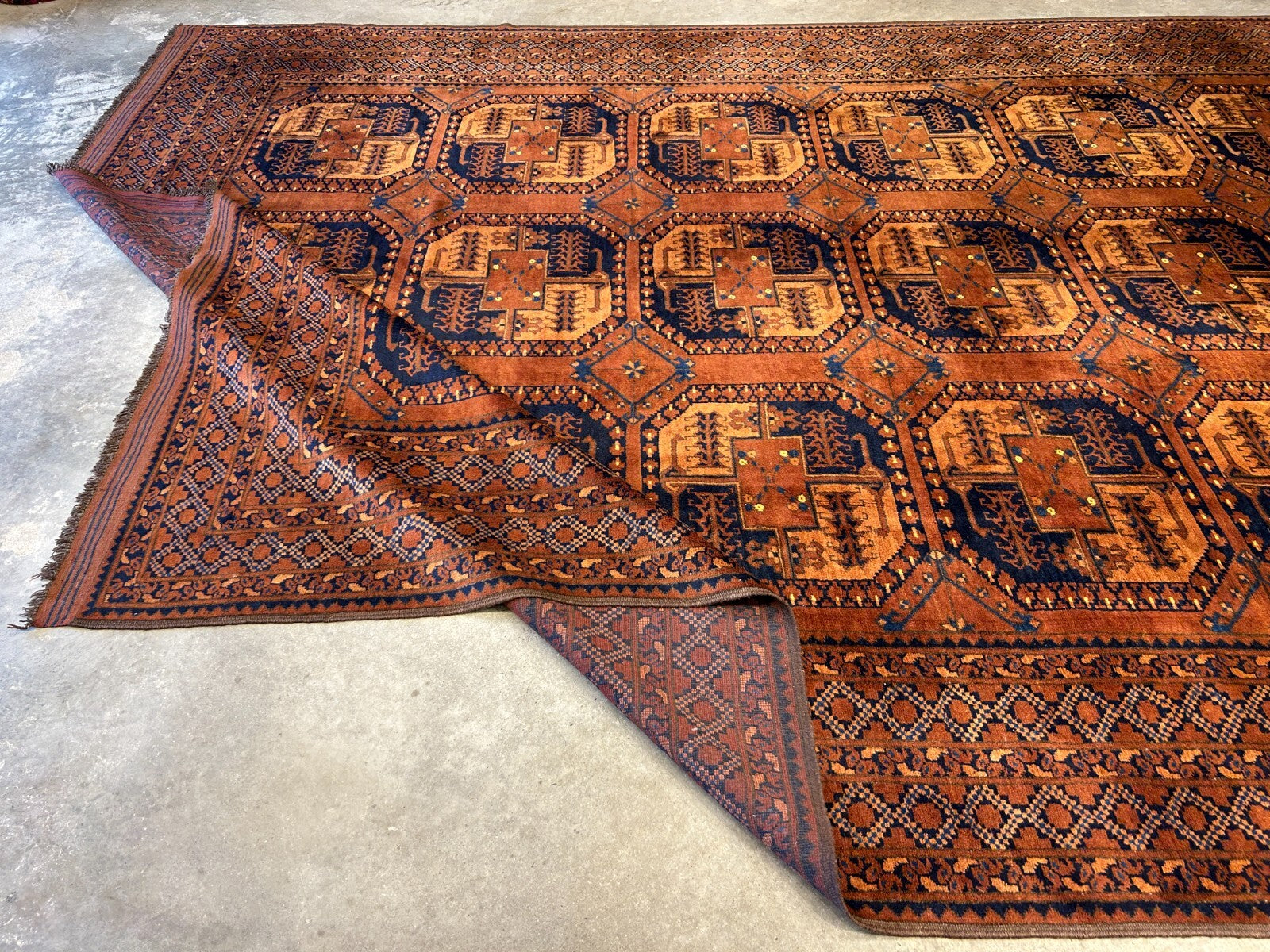 8'8"x12'1" Hand-Knotted 100%  Wool Pile Bokhara Rug