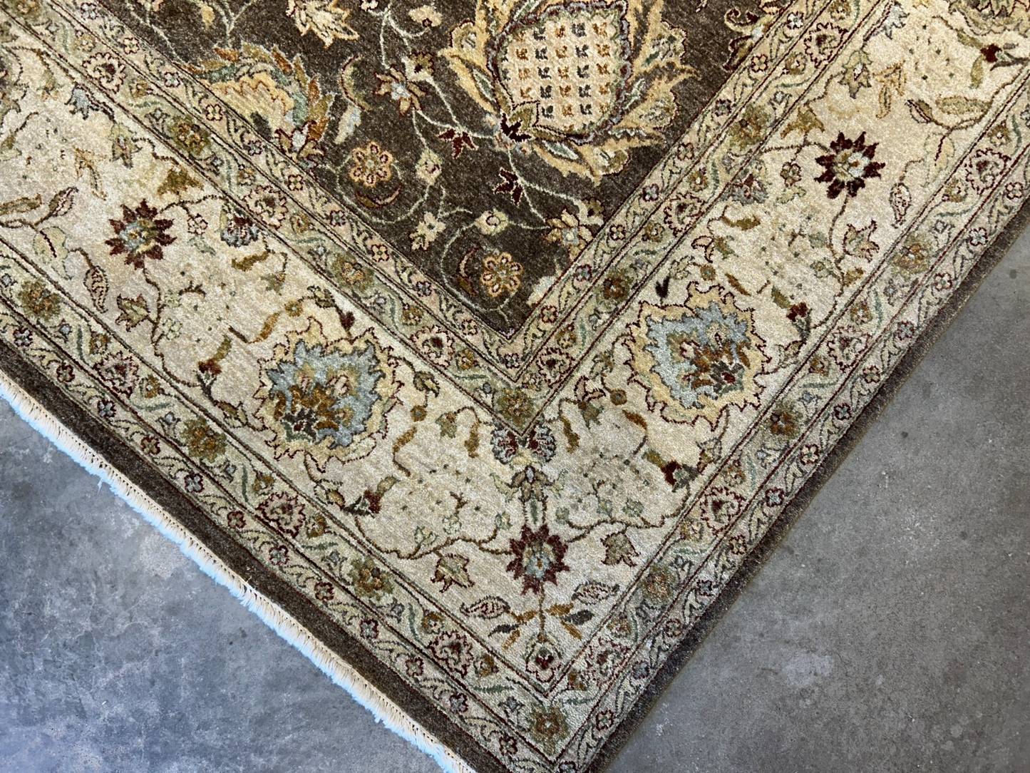 9'x12' Hand-Knotted 100% Wool Pile Agra Rug