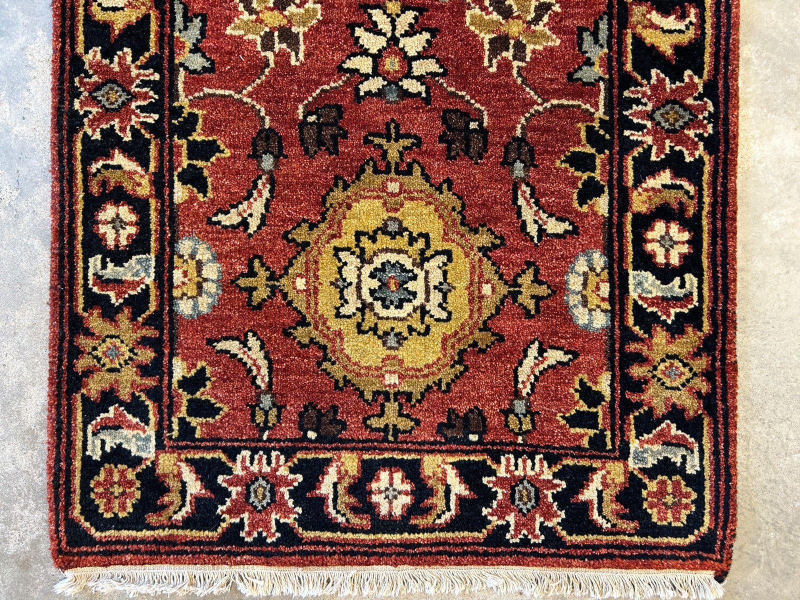 2'6"x8'1" Hand-Knotted 100% Wool Pile Runner Rug - Carpet