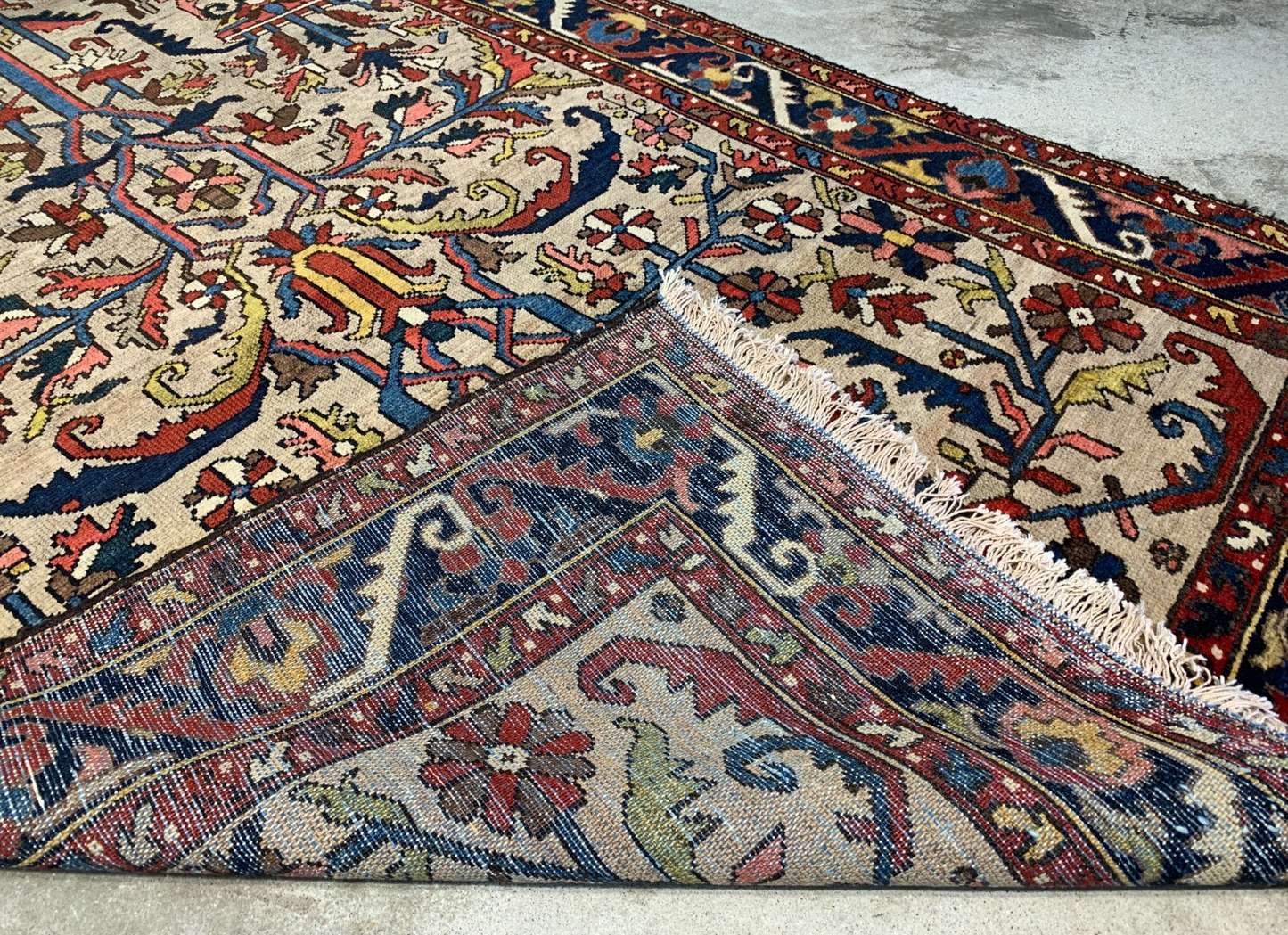 Collector Item -  4'4"x6'4" One-of-a-Kind Antique Fine Wool Bakhtiarie Rug