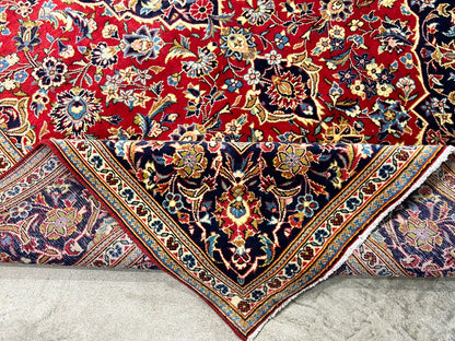 6'5"x10'6'' Hand-Knotted 100% Wool Pile Kashane Area Rug - Area Carpet