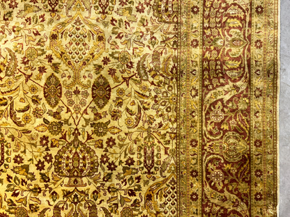 9'x11'9" Hand-Knotted 100% Wool Pile Oriental Rug