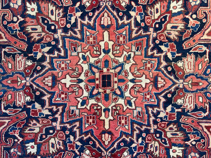 8'5"x11'9" Hand-Knotted 100% Wool Pile Herize Rug