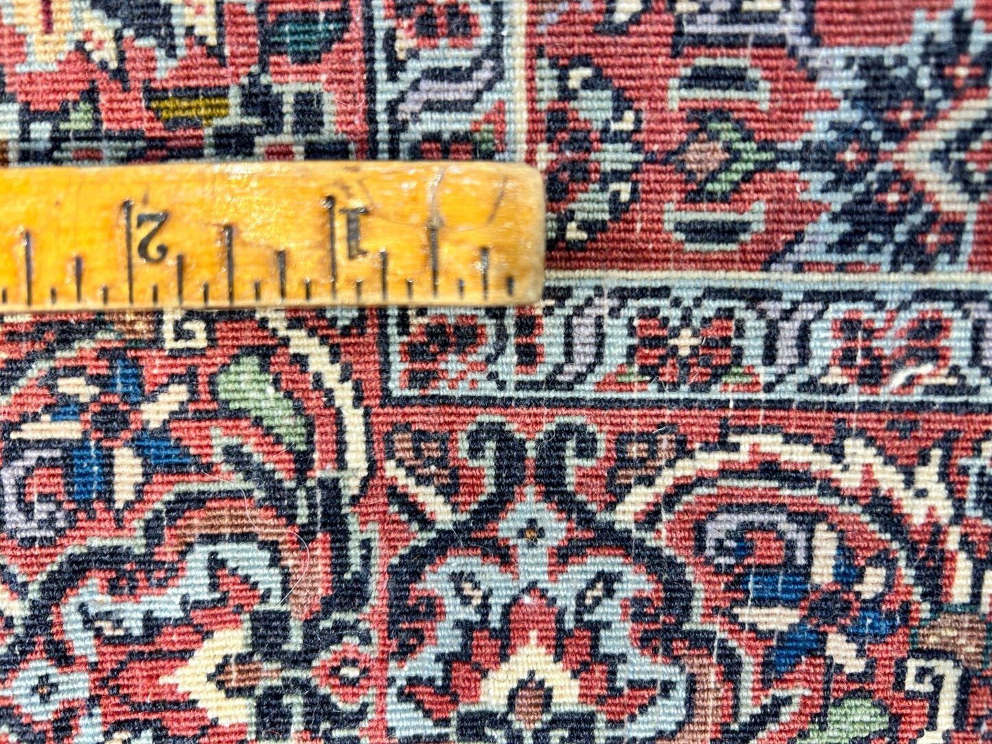 3'8"x5'10" Hand-Knotted 100% Wool Bidjare Carpet - Area Rug