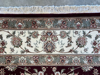 9'x12' Hand-Knotted Wool & Silk Pile SinoPersian Rug