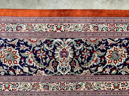 9'10"x13'11" Exquisite Signed Hand-Knotted 100% Silk Qume Rug