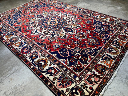 6'11"x10'4" Hand-Knotted 100% Wool Carpet - Bakhtiarie Area Rug
