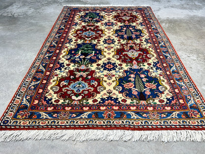 3'x5'1" Hand-Knotted 100% Wool Pile Bakhtiarie Area Rug