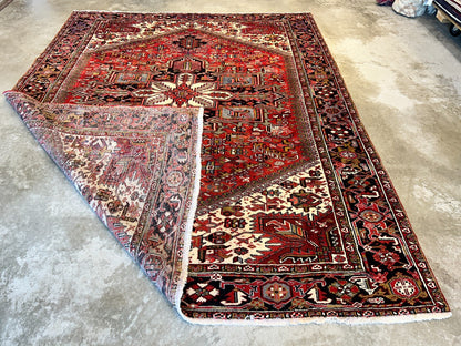 9'x11'5" Hand-Knotted 100% Wool Pile Herize Rug