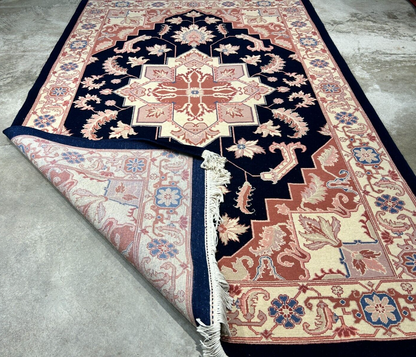 6'x 9' Hand-Knotted 100% Wool Carpet - Herize Design Area Rug