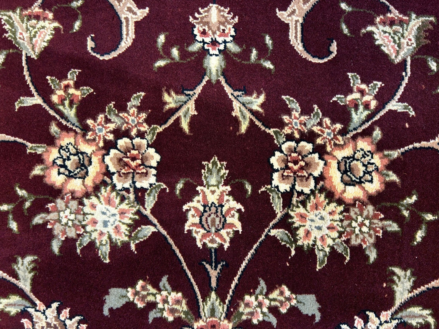 9'x12' Hand-Knotted Wool & Silk Pile SinoPersian Rug