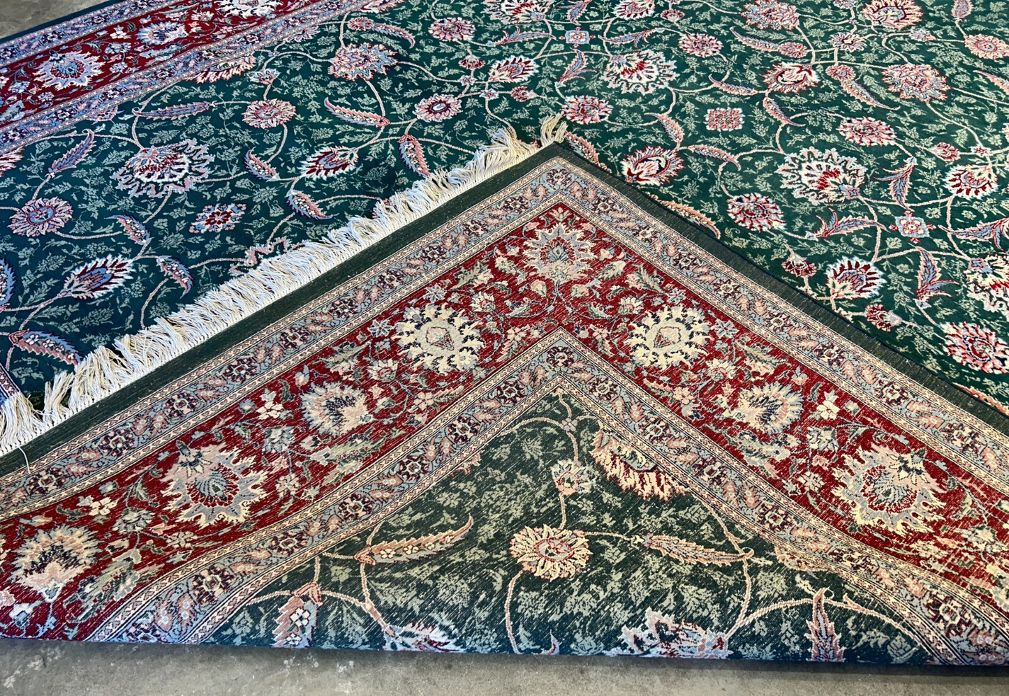 9'2"x12'8" Hand-Knotted 100% Wool Pile Oriental Rug