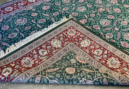 9'2"x12'8" Hand-Knotted 100% Wool Pile Oriental Rug