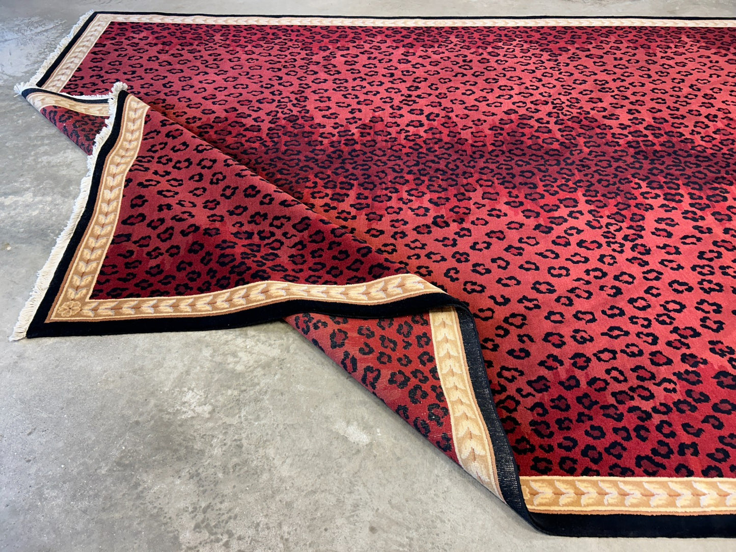 8'x11'2" Hand-Knotted 100% Wool Pile Tibetian Area Rug - Carpet