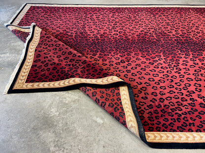 8'x11'2" Hand-Knotted 100% Wool Pile Tibetian Area Rug - Carpet