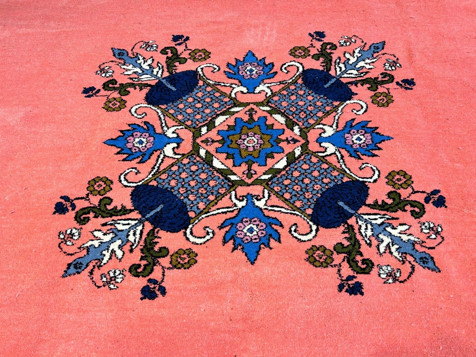 6'10"x9'1" Hand-Knotted 100% Wool Pile Morocco Carpet - Area Rug