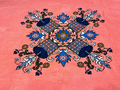 6'10"x9'1" Hand-Knotted 100% Wool Pile Morocco Carpet - Area Rug