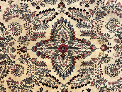 9'x12' Hand-Knotted 100% Lamb Wool Pile Sarouk Carpet - Area Rug