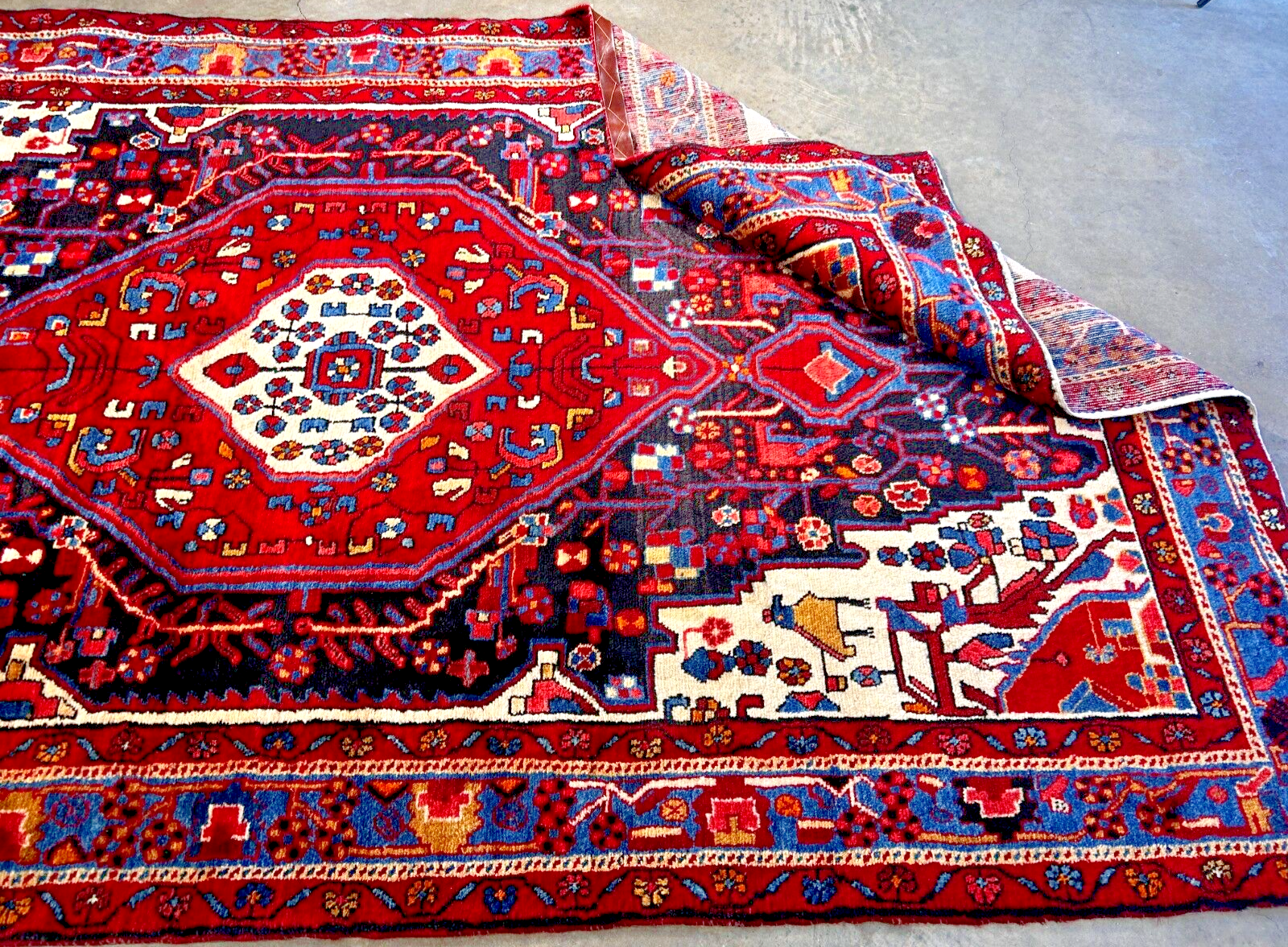 5'4" x 9'5" Hand-Knotted 100% Wool Carpet - Hamadane Area Rug