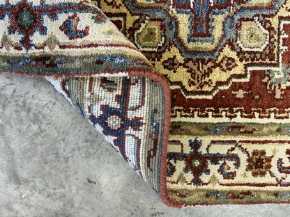 3’x4’11” Hand-Knotted 100% Wool Indoserapi Area Rug - Carpet