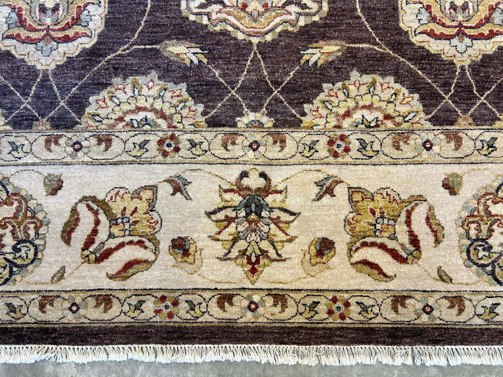 9'x12' Hand-Knotted 100% Wool Pile Lilian Design Carpet - Area Rug