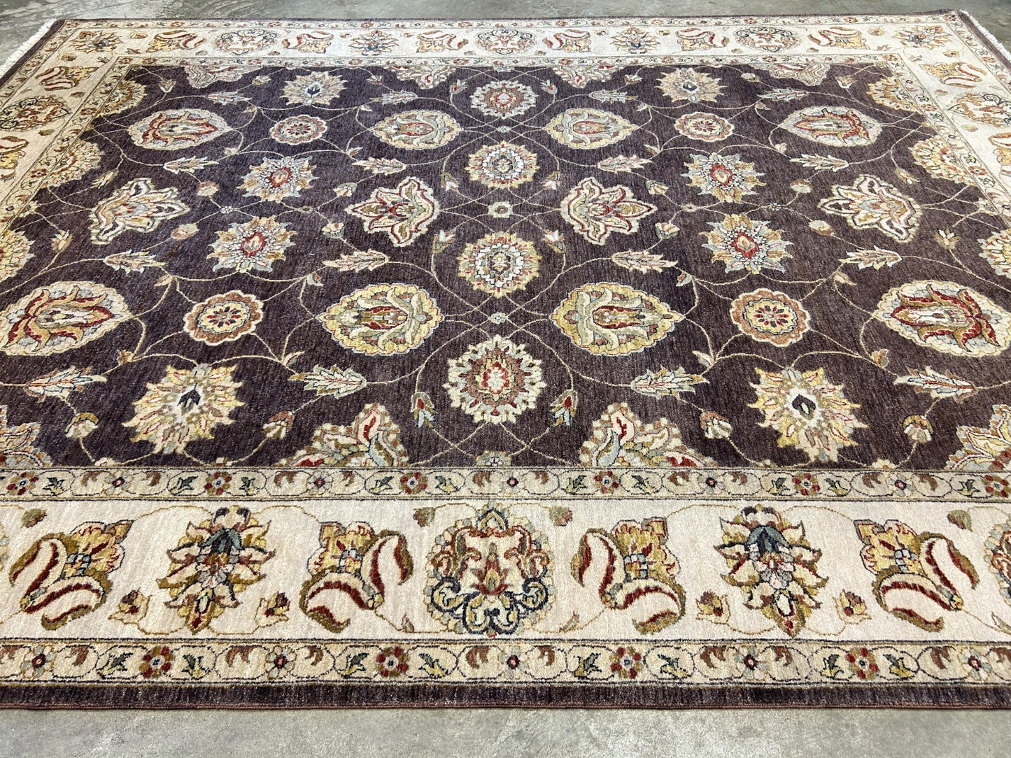 9'x12' Hand-Knotted 100% Wool Pile Lilian Design Carpet - Area Rug