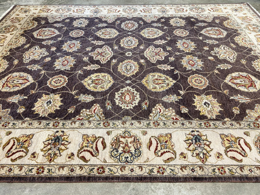 9'x12' Hand-Knotted 100% Wool Pile Lilian Design Carpet - Area Rug