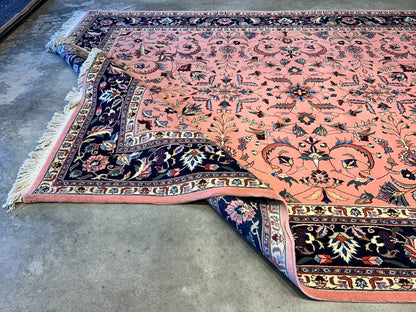 9'x12' Hand-Knotted 100% Wool Pile Romanian Rug