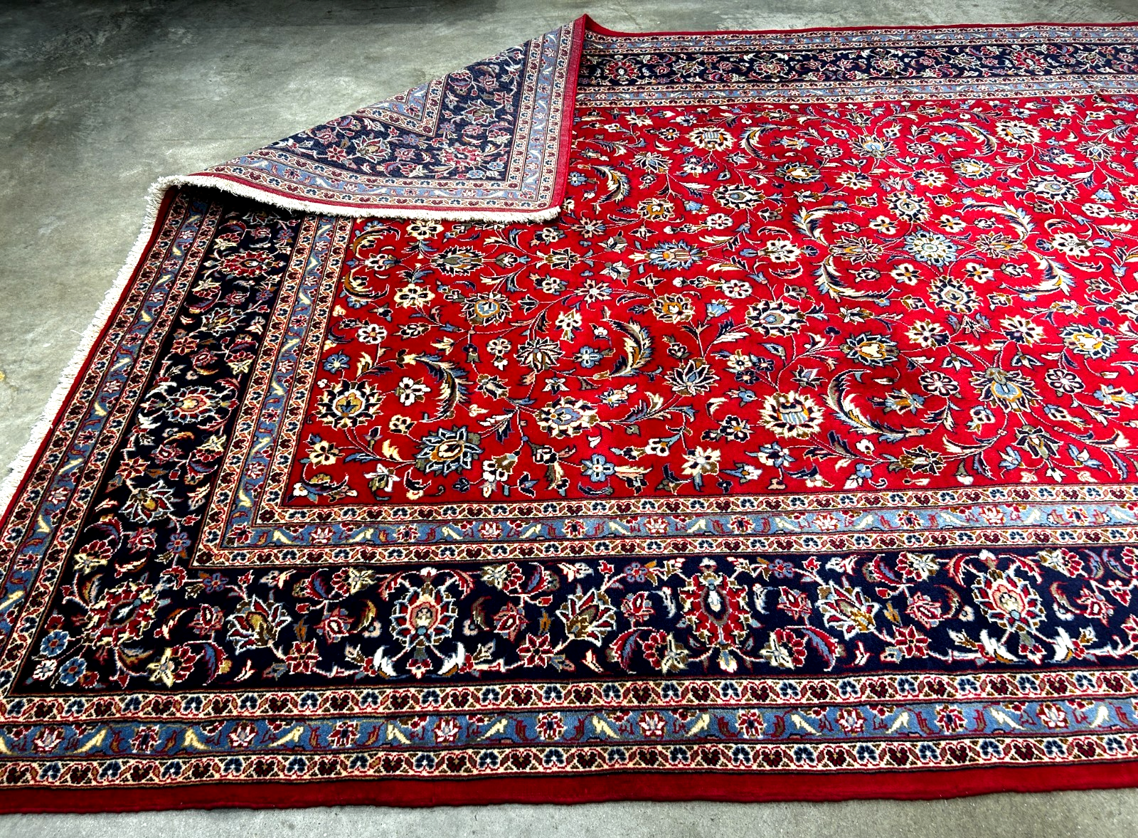 8'2"x12'1'' Fine Hand-Knotted Fine 100% Wool Pile  Kashane Area Rug