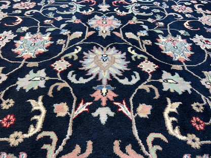 9'x12' Hand-Knotted 100% Lamb Wool Pile Oriental Rug