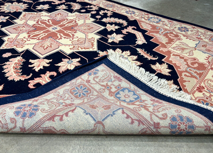 6'x 9' Hand-Knotted 100% Wool Carpet - Herize Design Area Rug