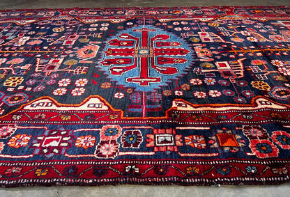 5'4" x 10'0" Hand-Knotted 100% Wool Pile Tuyserkan Area Rug - Carpet