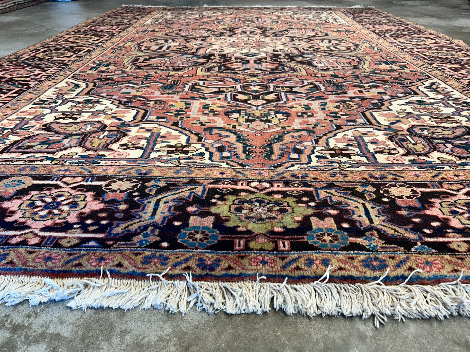 8'x11'3" Hand-Knotted 100% Wool Pile Herize Rug