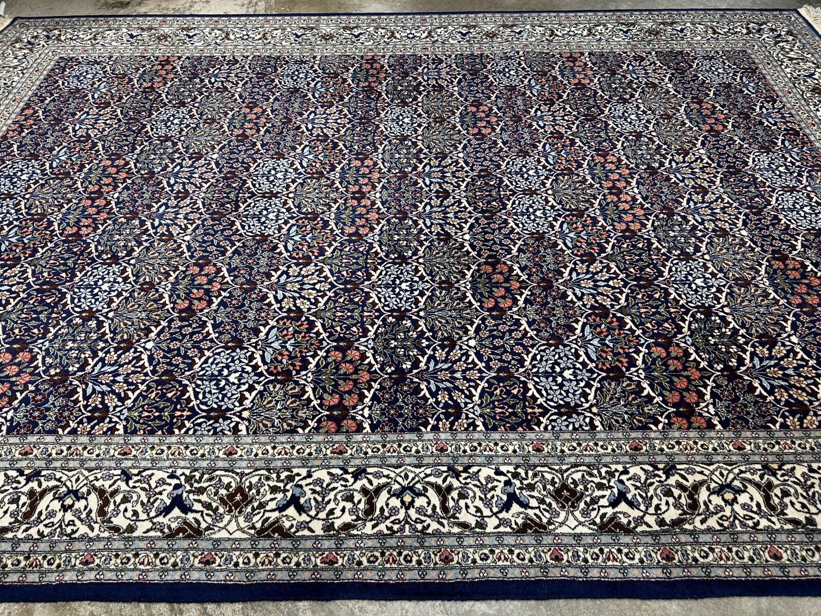 7'3"x10'10'' Hand-Knotted 100% Wool Pile Hereke Area Rug
