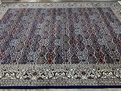 7'3"x10'10'' Hand-Knotted 100% Wool Pile Hereke Area Rug