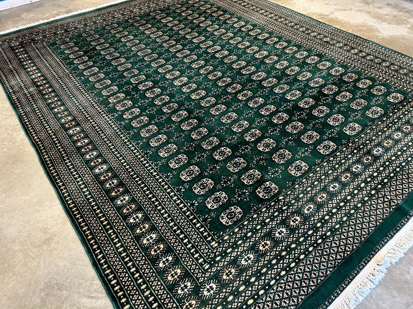 8'x10' Hand-Knotted 100% Wool Pile Bokhara Rug