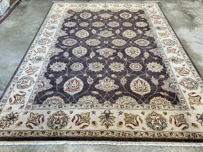 9'x12' Hand-Knotted 100% Wool Pile Lilian Design Carpet - Area Rug